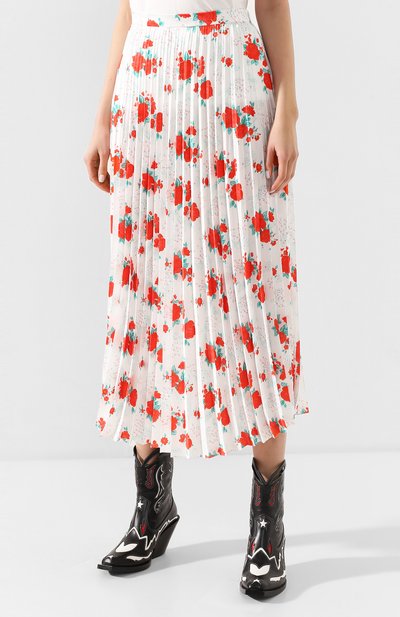 Юбка-миди VETEMENTS, арт. SS20SK288 2601/W/RED/WHITE FL0WERS, фото 3