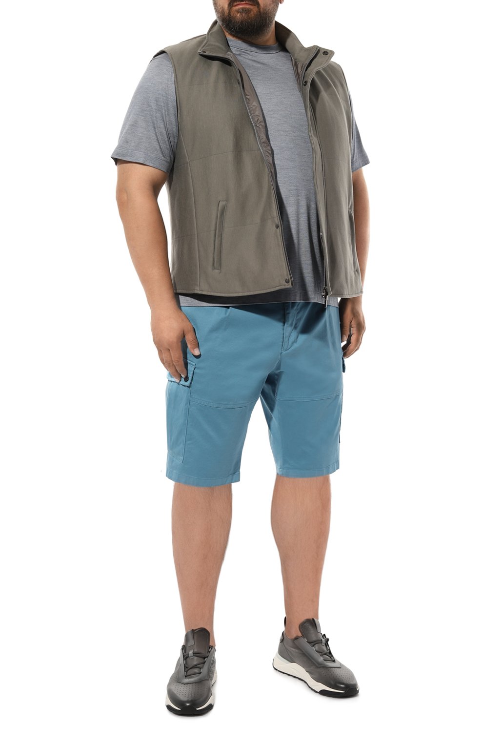 Хлопковые шорты PAUL&SHARK, арт. 23414047/62-64, фото 2