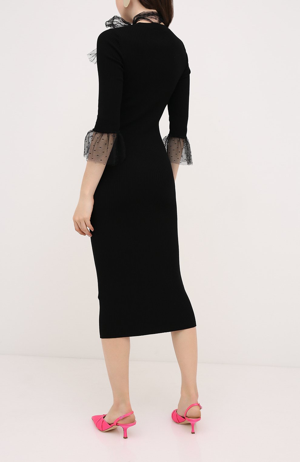 Платье из вискозы REDVALENTINO, арт. UR3KD00R/58J, фото 4