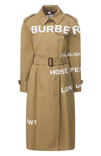 Женский хлопковый тренч wharfbridge BURBERRY, арт. 8029927