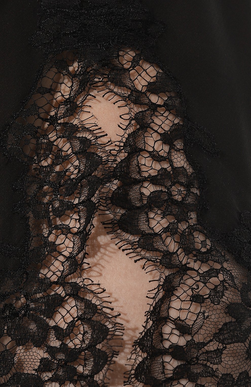 Сорочка из шелка и хлопка I.D. SARRIERI черного цвета по цене 96160 руб., арт. J3920, фото 5 Сорочка из шелка и хлопка I.D. SARRIERI, арт. J3920, фото 5