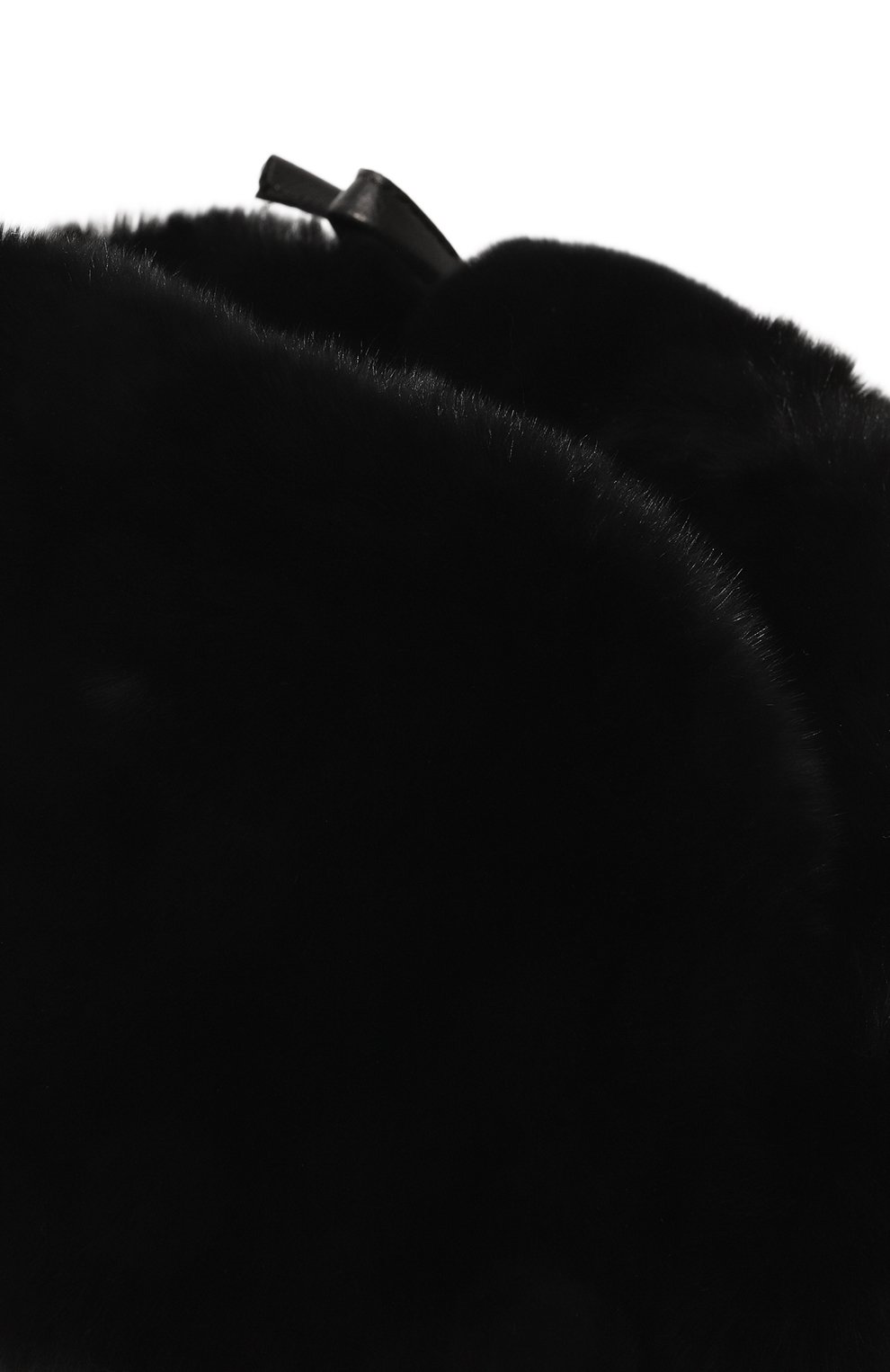 Шапка-ушанка из меха кролика MASLOV черного цвета по цене 36080 руб., арт. H02, фото 4 Шапка-ушанка из меха кролика MASLOV, арт. H02, фото 4