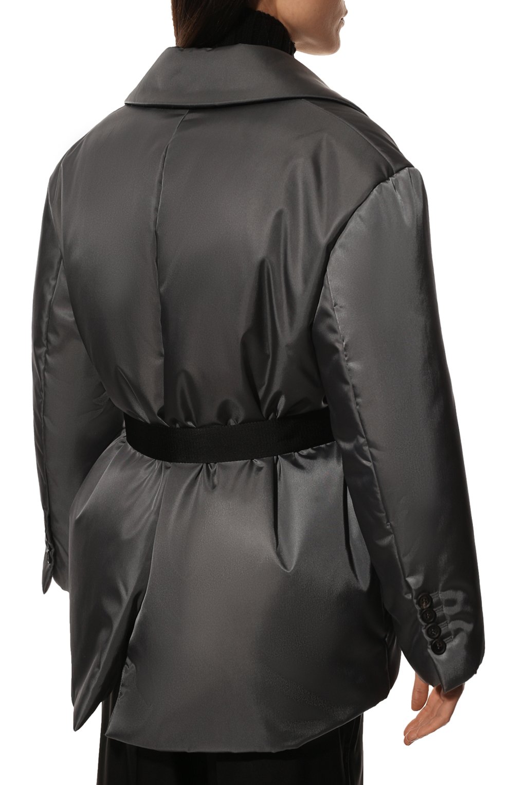 Пуховик PRADA серого цвета по цене 250000 руб., арт. 29Y862-1WQ8-F0D65-212, фото 4 Пуховик PRADA, арт. 29Y862-1WQ8-F0D65-212, фото 4