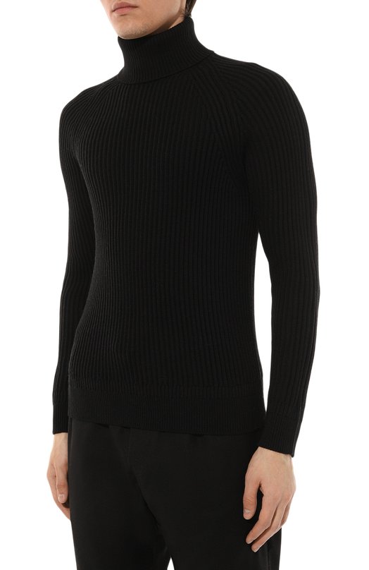 Шерстяной свитер Slowear 810125 ZM284 Чёрный  810125 ZM284 Фото 3