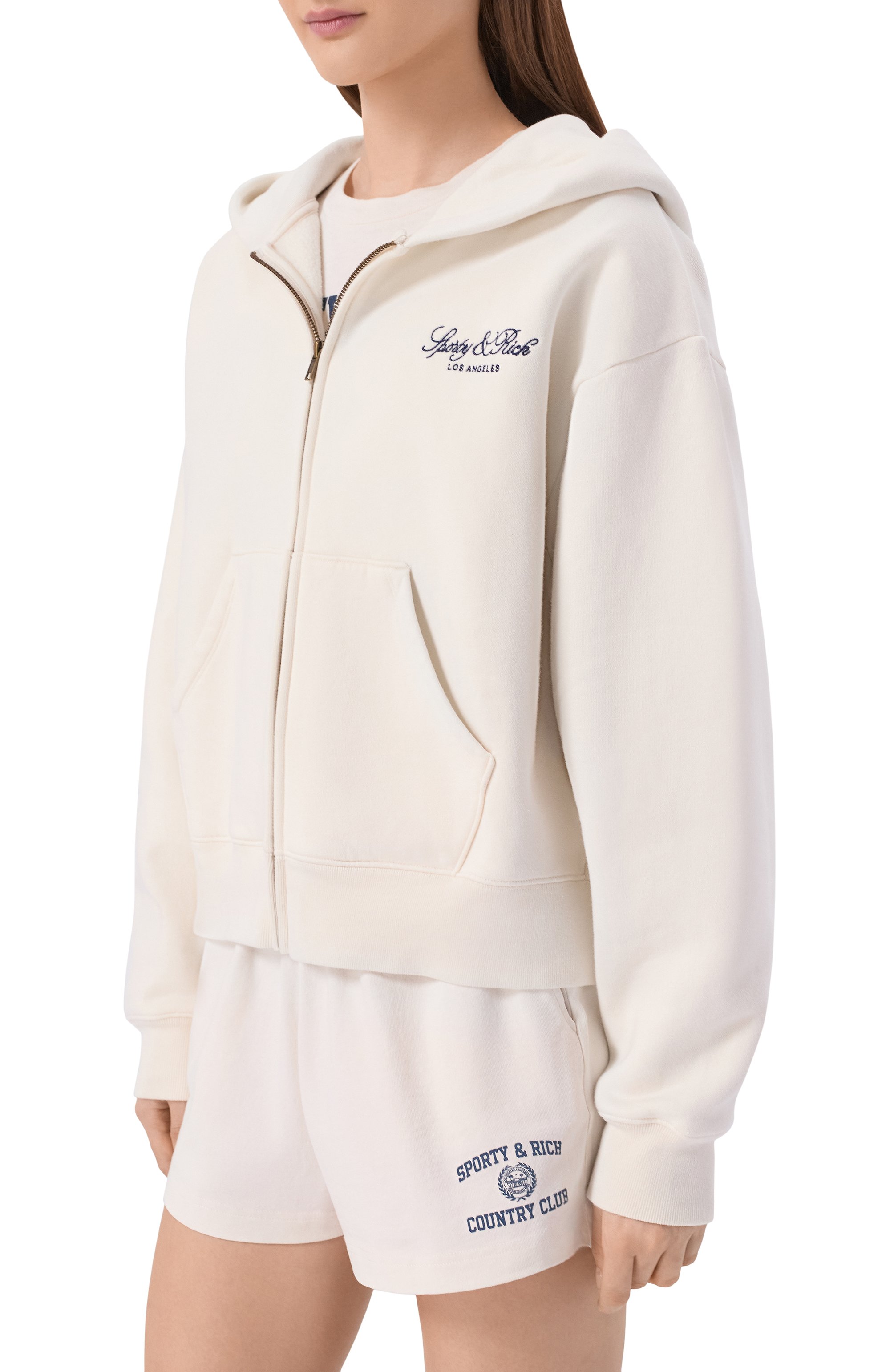 Хлопковая толстовка SPORTY AND RICH, арт. ST09476269WH37, фото 3