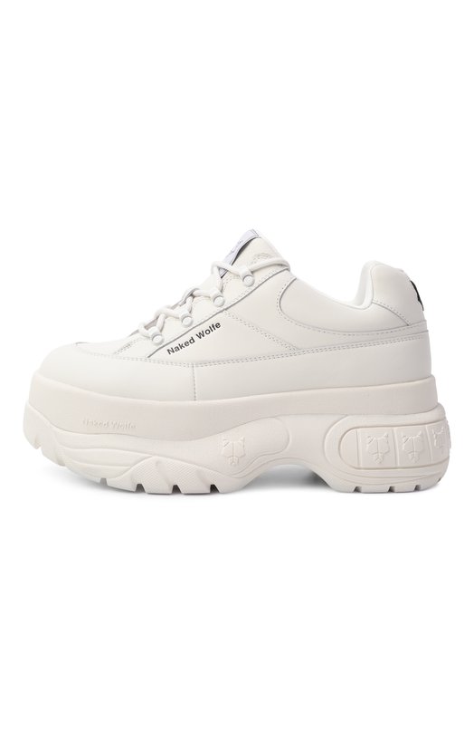 Кожаные кроссовки Sporty Naked Wolfe SP0RTY/C0W LEATHER Белый  SP0RTY/C0W LEATHER Фото 4