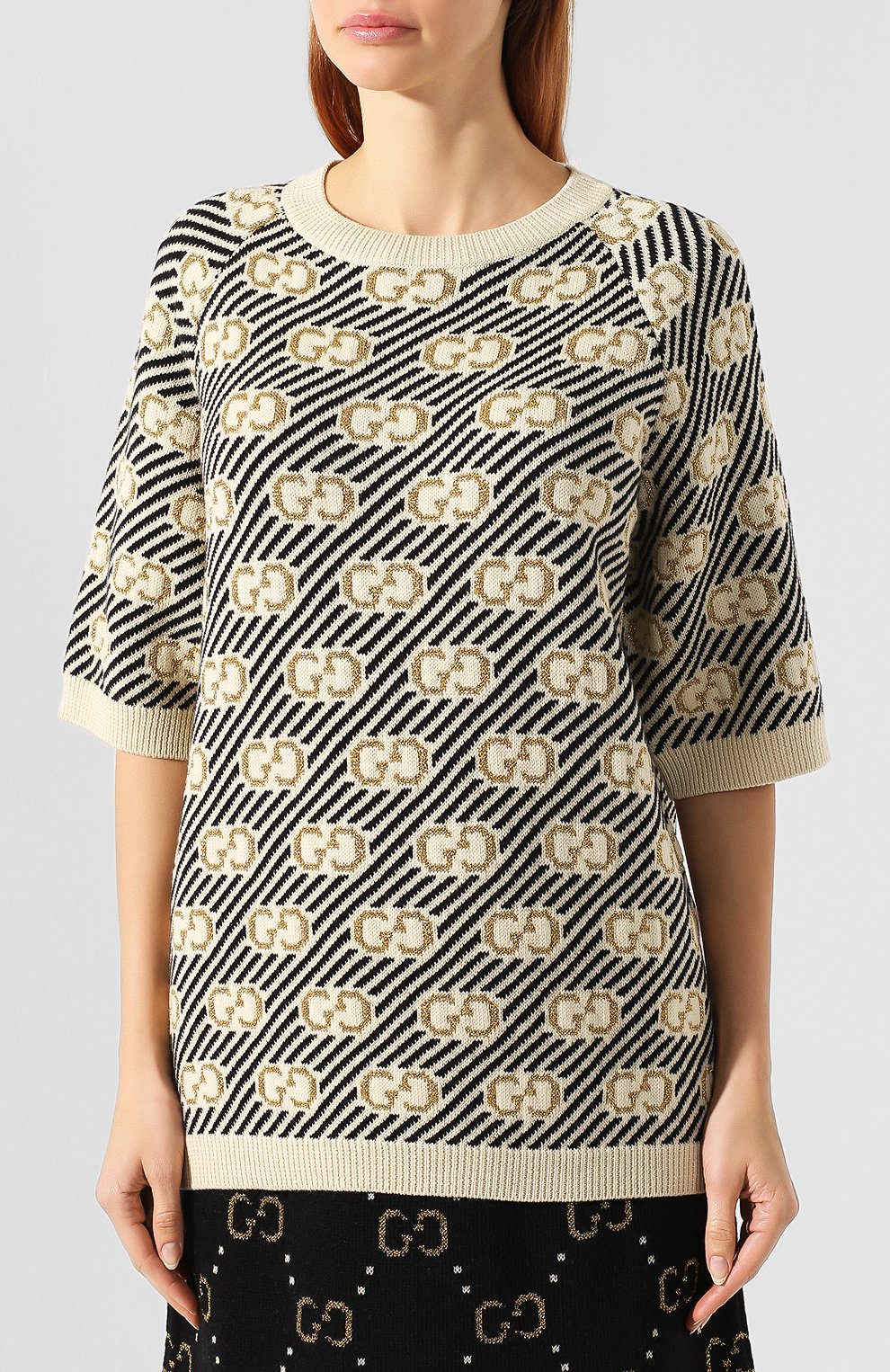 Шерстяной пуловер GUCCI, арт. 574208/XKASE, фото 3