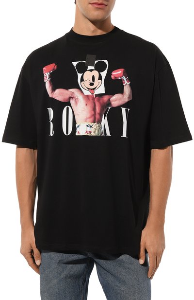 Хлопковая футболка DIEGO VENTURINO, арт. D3W4DVTS0K, фото 3