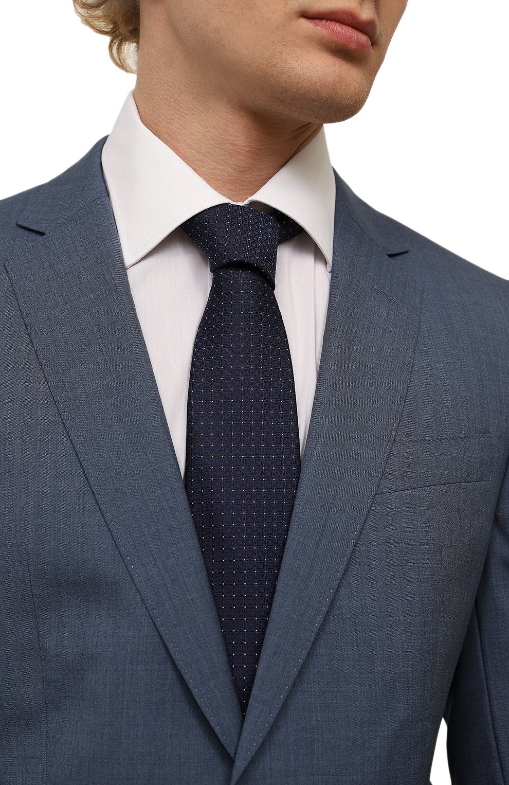 Галстук из шелка и шерсти KITON, арт. UCRVKPC08H35, фото 2