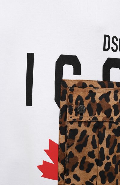 Хлопковый свитшот DSQUARED2 белого цвета по цене 42050 руб., арт. S80GU0049/S25042, фото 5 Хлопковый свитшот DSQUARED2, арт. S80GU0049/S25042, фото 5