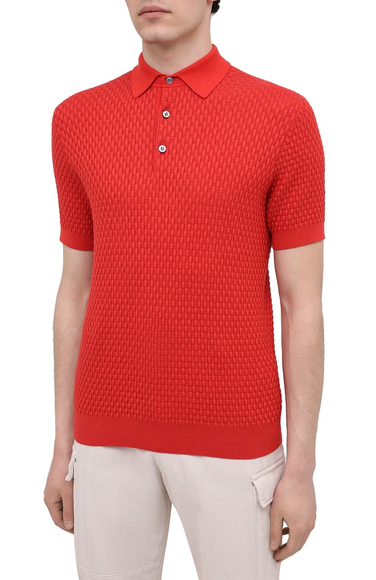Поло из хлопка и шелка BRIONI, арт. UMR200/P0K16, фото 3