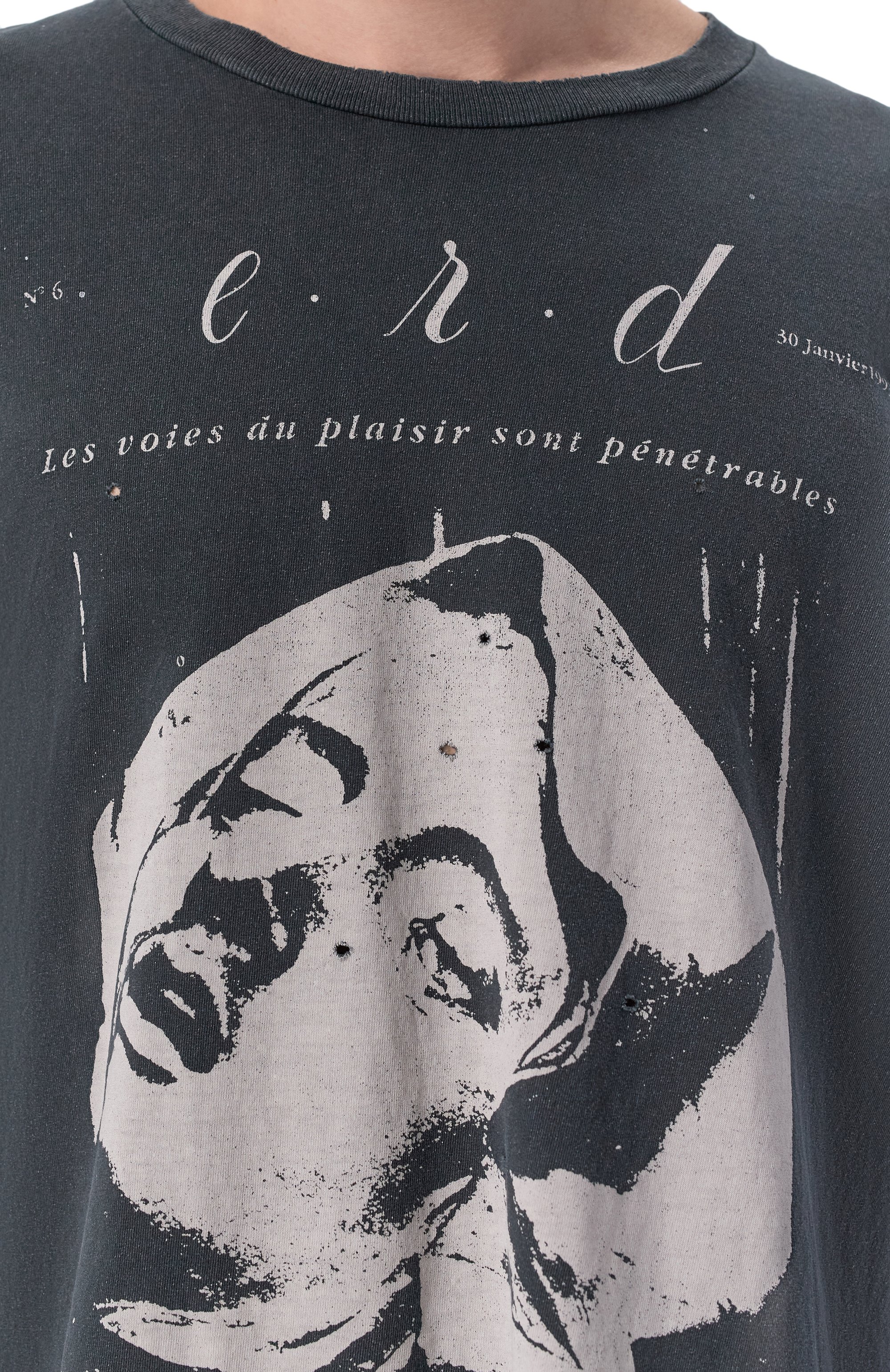 Хлопковый лонгслив ENFANTS RICHES DEPRIMES темно-серого цвета по цене 139500 руб., арт. 010-887/C0TT0N, фото 5 Хлопковый лонгслив ENFANTS RICHES DEPRIMES, арт. 010-887/C0TT0N, фото 5
