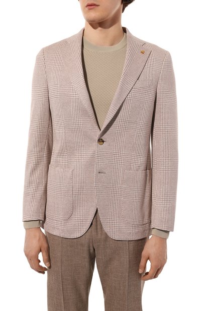 Хлопковый пиджак SARTORIA LATORRE бежевого цвета по цене 74450 руб., арт. JEF74 JD133, фото 3 Хлопковый пиджак SARTORIA LATORRE, арт. JEF74 JD133, фото 3