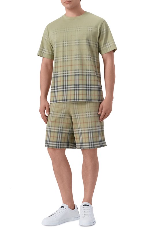 Хлопковые шорты Burberry 8119037 Зелёный  8119037 Фото 2