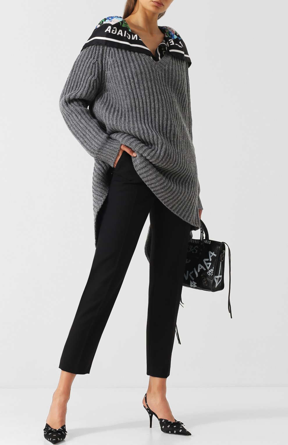 Укороченные шерстяные брюки со стрелками BALENCIAGA, арт. 520417/TYI20, фото 2