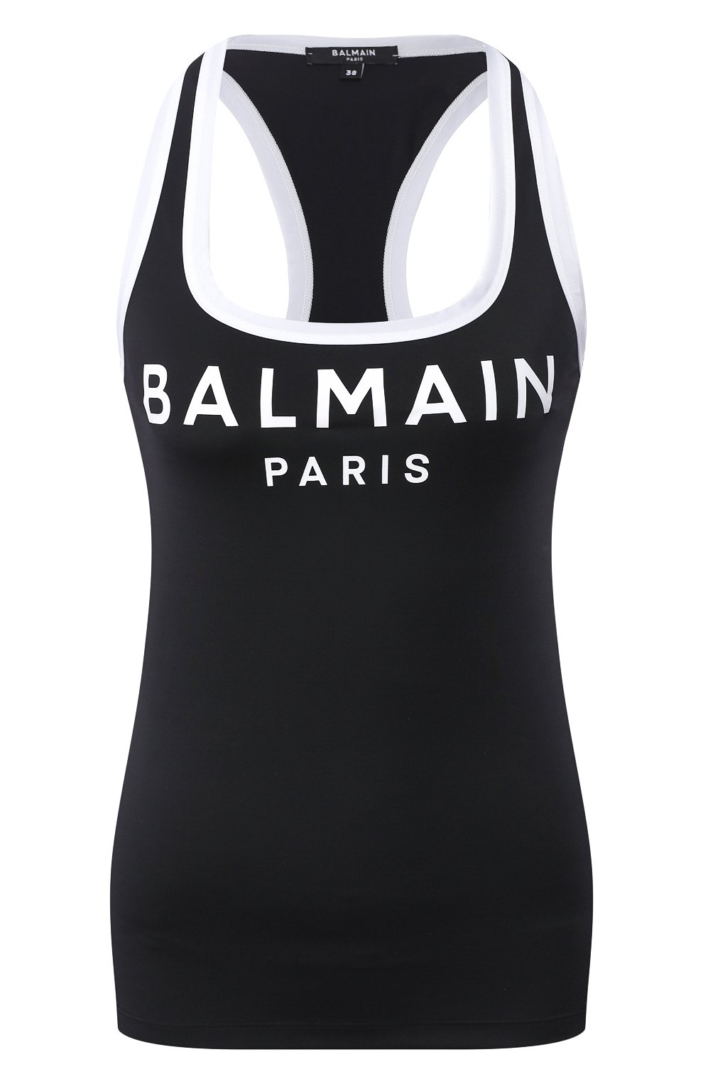 Майка BALMAIN черного цвета по цене 24050 руб., арт. BPD105000, фото 1 Майка BALMAIN, арт. BPD105000, фото 1