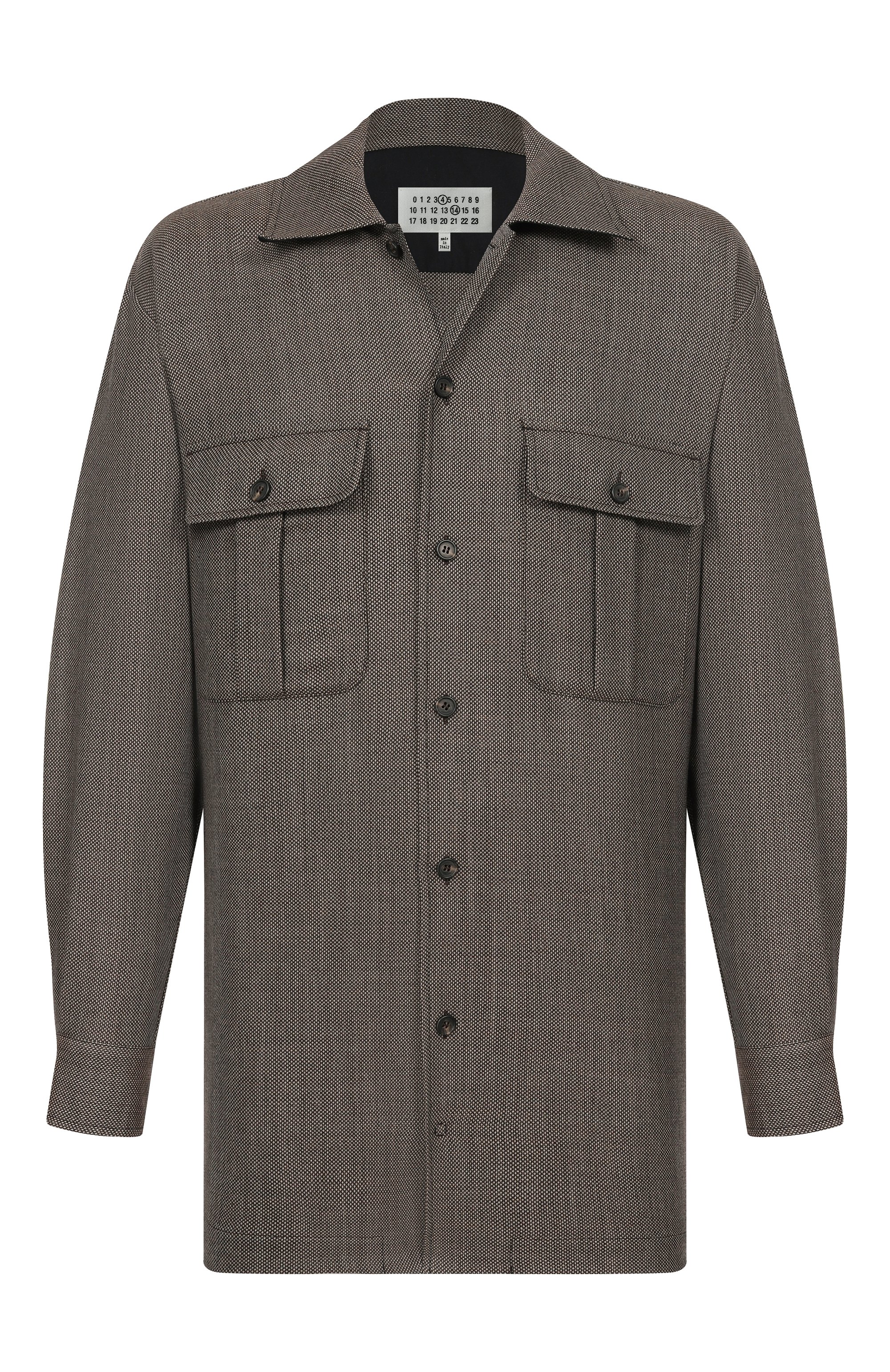 Шерстяная рубашка MM6, арт. S62DA0064/M35636, фото 1