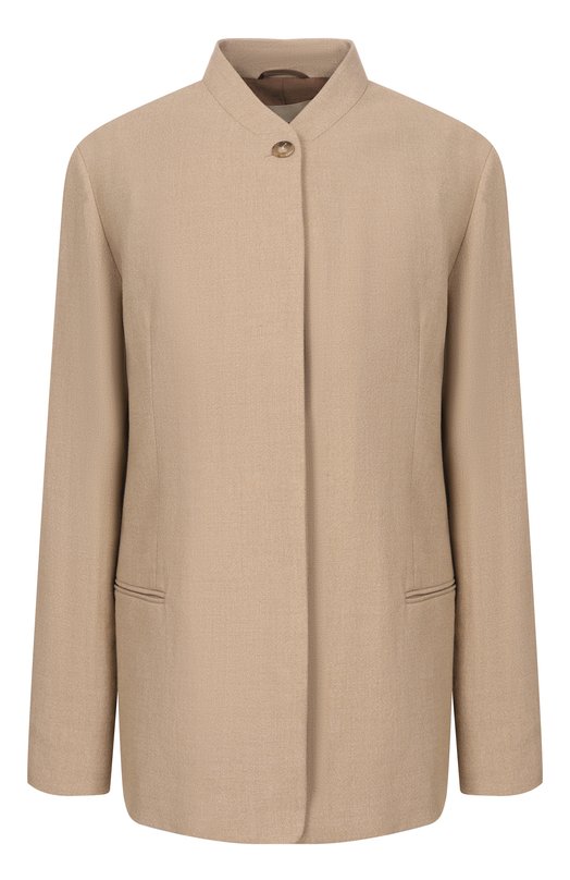 Жакет изо льна и вискозы 12 STOREEZ 137025 Бежевый 137025