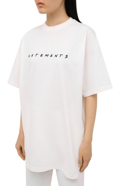 Хлопковая футболка VETEMENTS, арт. UE51TR340W 1611/W, фото 3