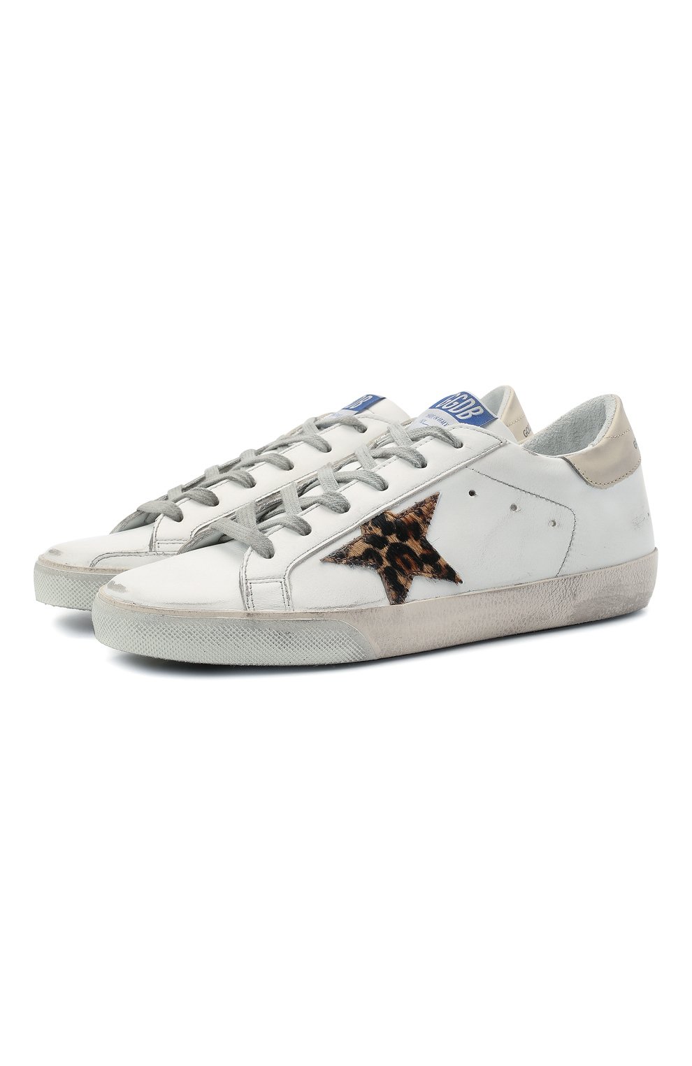 Кожаные кеды GOLDEN GOOSE DELUXE BRAND, арт. GWF00106.F001258, фото 1