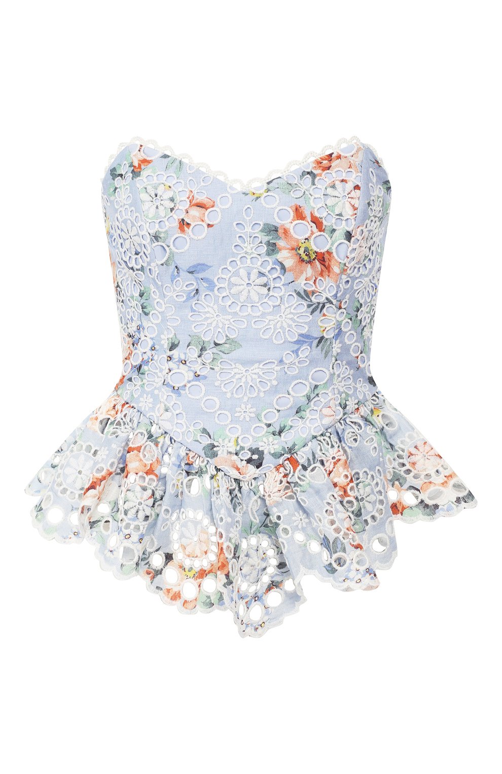 Льняной топ ZIMMERMANN, арт. 5326TB0W/LIF, фото 1