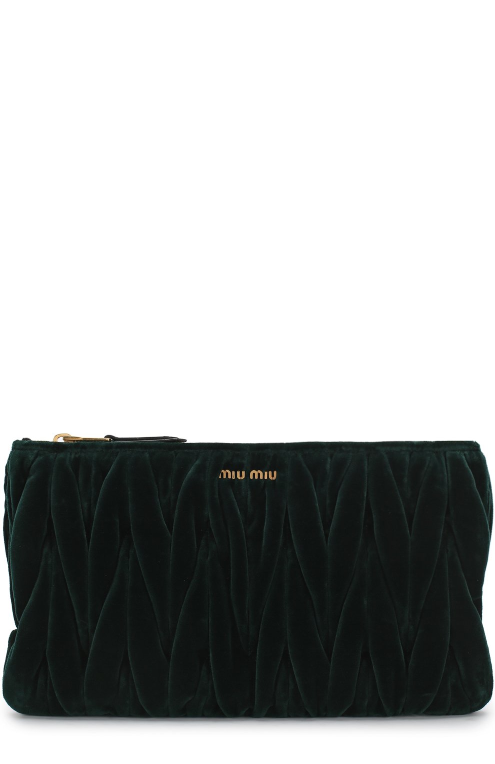 Бархатный клатч на цепочке MIU MIU, арт. 5BF354-2EOM-F077U-OOO, фото 1