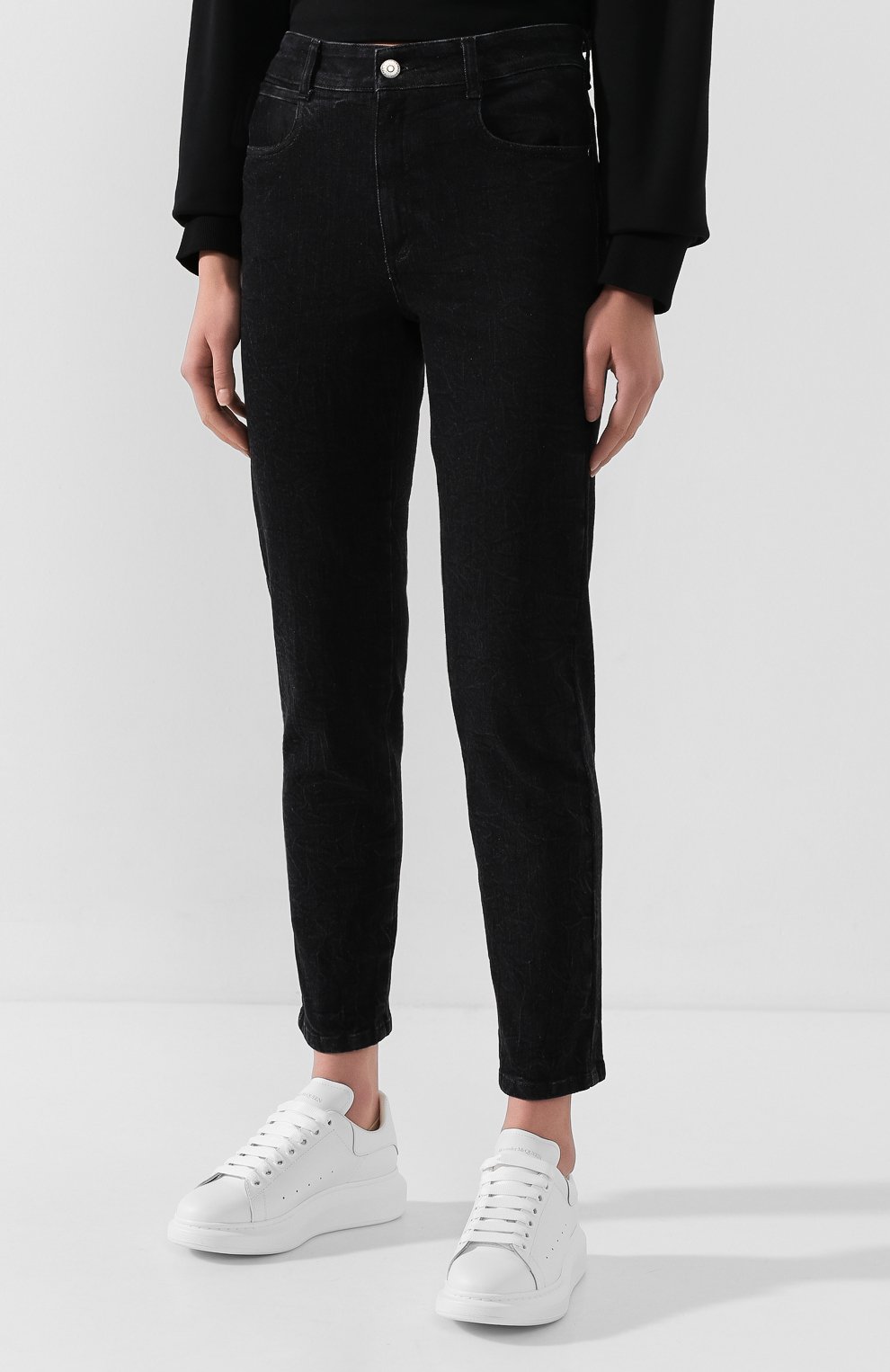 Джинсы STELLA MCCARTNEY черного цвета по цене 35450 руб., арт. 583792/SNH29, фото 3 Джинсы STELLA MCCARTNEY, арт. 583792/SNH29, фото 3