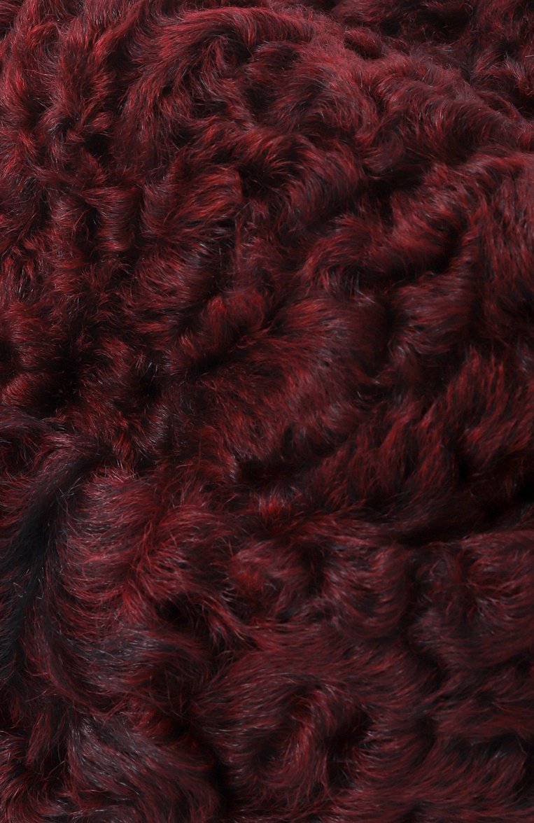 Женская шапка karakul pie COCOSHNICK HEADDRESS бордового цвета, арт. KARAKULPIEBORDO | Фото 4 (Нос: Не проставлено; Материал: Натуральный мех)