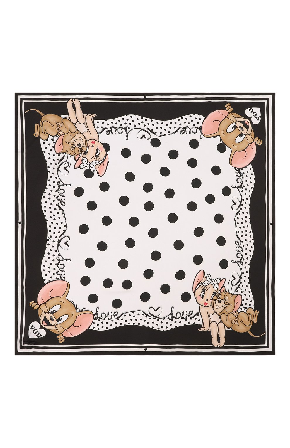 Платок MONNALISA черно-белого цвета по цене 10790 руб., арт. 19A011, фото 3 Платок MONNALISA, арт. 19A011, фото 3