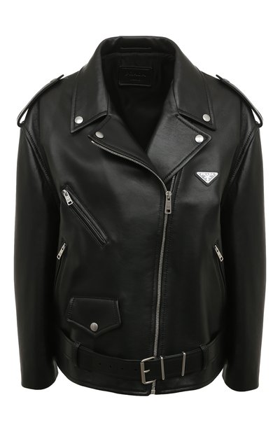 Кожаная куртка PRADA, арт. 58967A-1AOI-F0002, фото 1