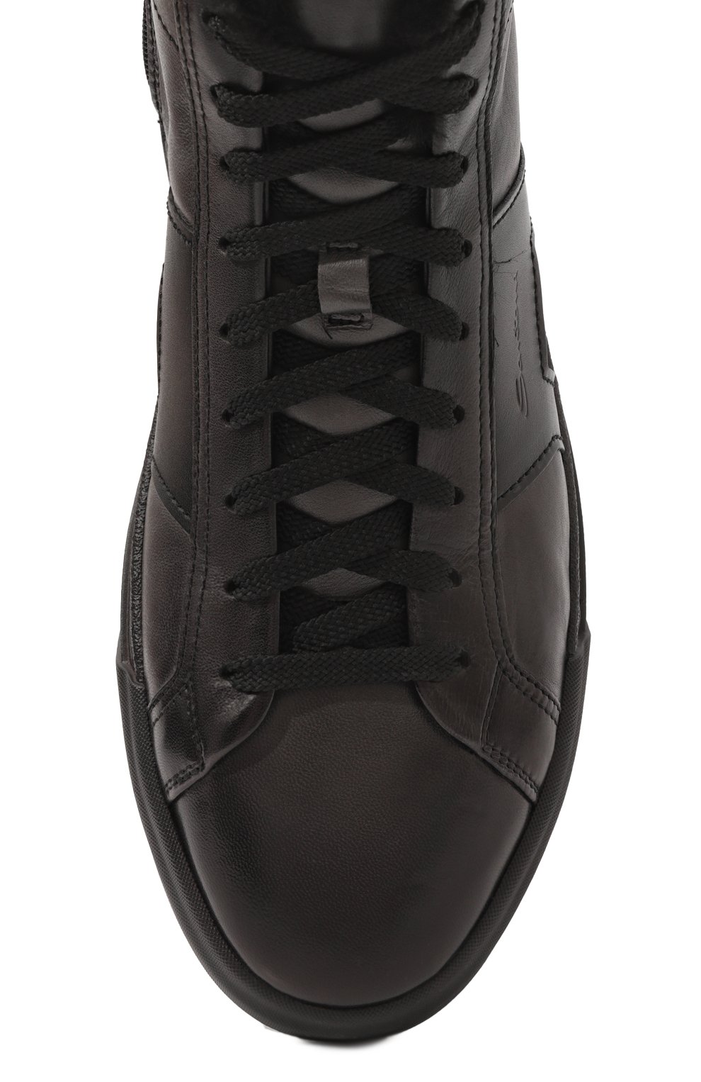 Кожаные кеды gloria SANTONI, арт. MBGT21932NE0PG0N, фото 6