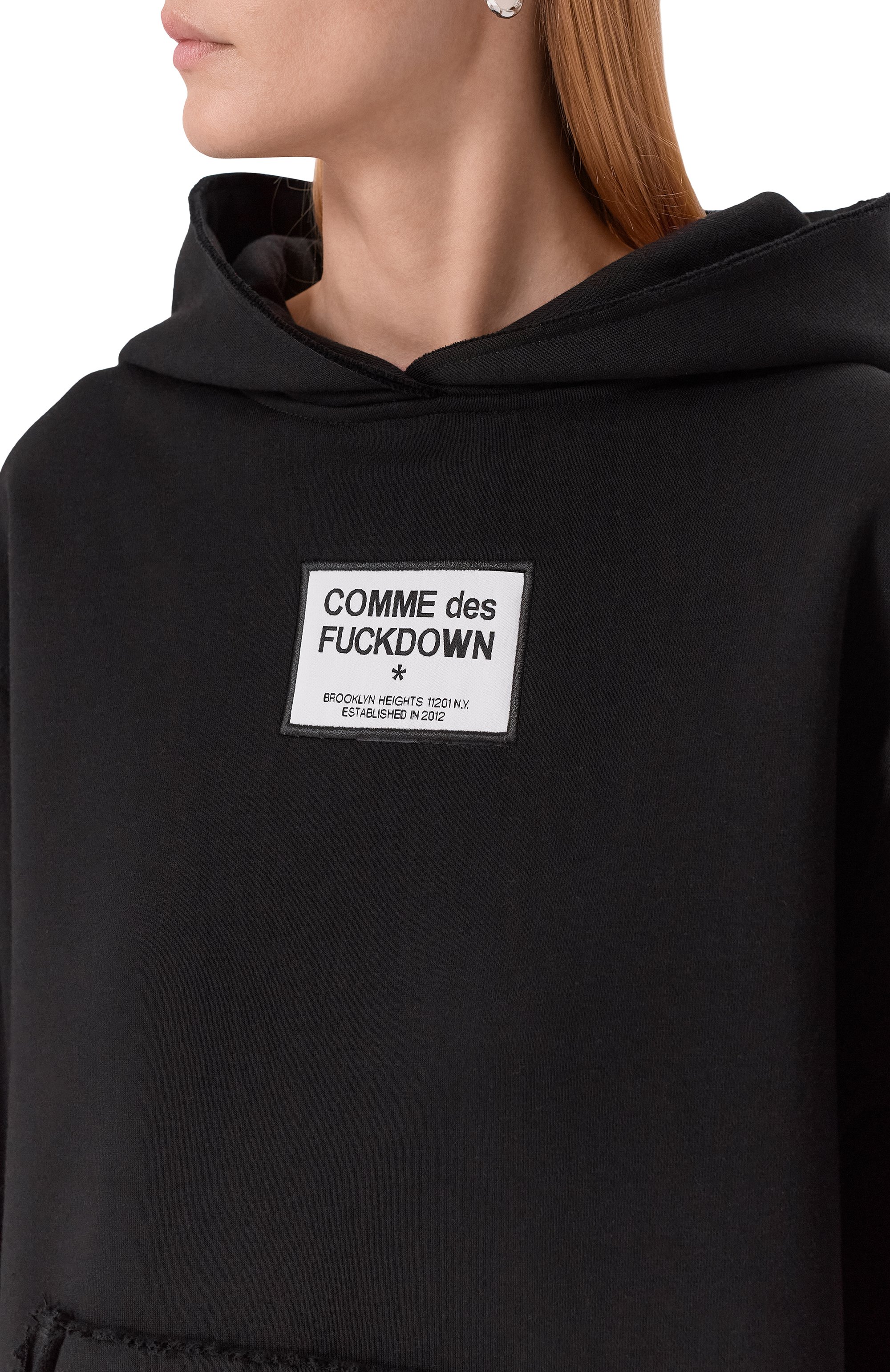 Хлопковое худи COMME DES FUCKDOWN, арт. CFABW01362, фото 5