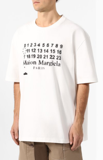 Хлопковая футболка MAISON MARGIELA, арт. S30GC0673/S23548, фото 3