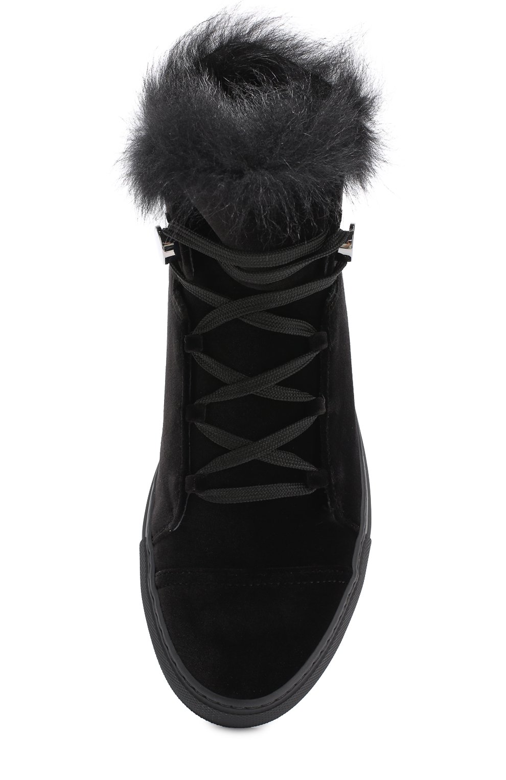 Высокие текстильные кеды на шнуровке MONCLER, арт. C2-09A-20321-00-019B8, фото 5