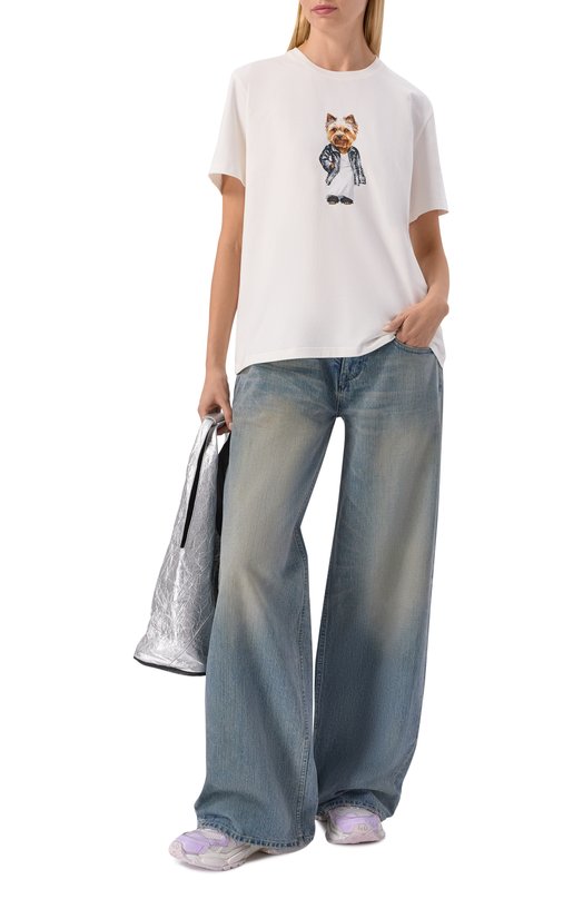 Хлопковая футболка Flashin FS25TBY Белый  FS25TBY Фото 2