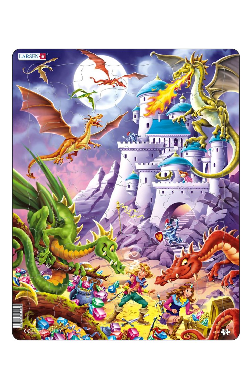 Пазл драконы LARSEN, арт. US17, фото 1