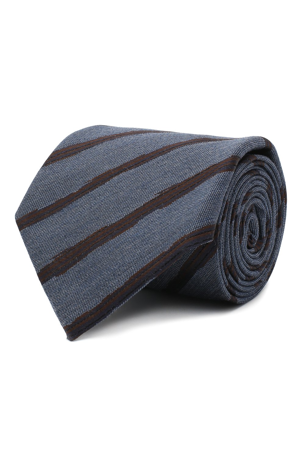 Галстук из шелка и шерсти ZEGNA синего цвета по цене 18950 руб., арт. Z8E33/18H, фото 1 Галстук из шелка и шерсти ZEGNA, арт. Z8E33/18H, фото 1
