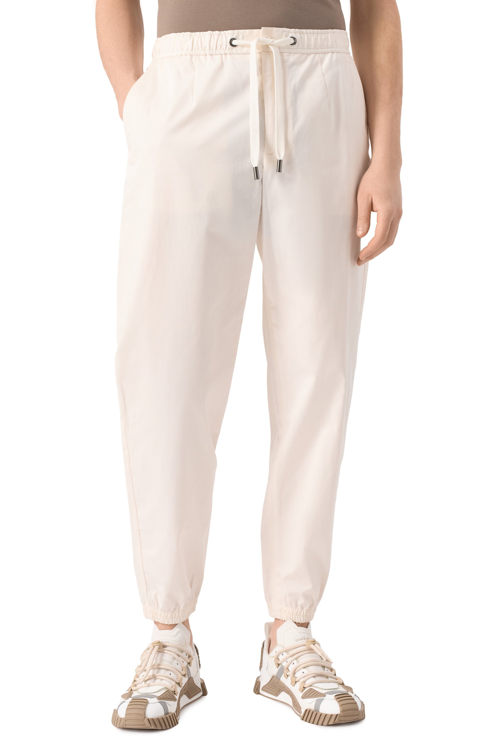 Хлопковые джоггеры DOLCE & GABBANA, арт. GP0D4T/FUFJR, фото 3