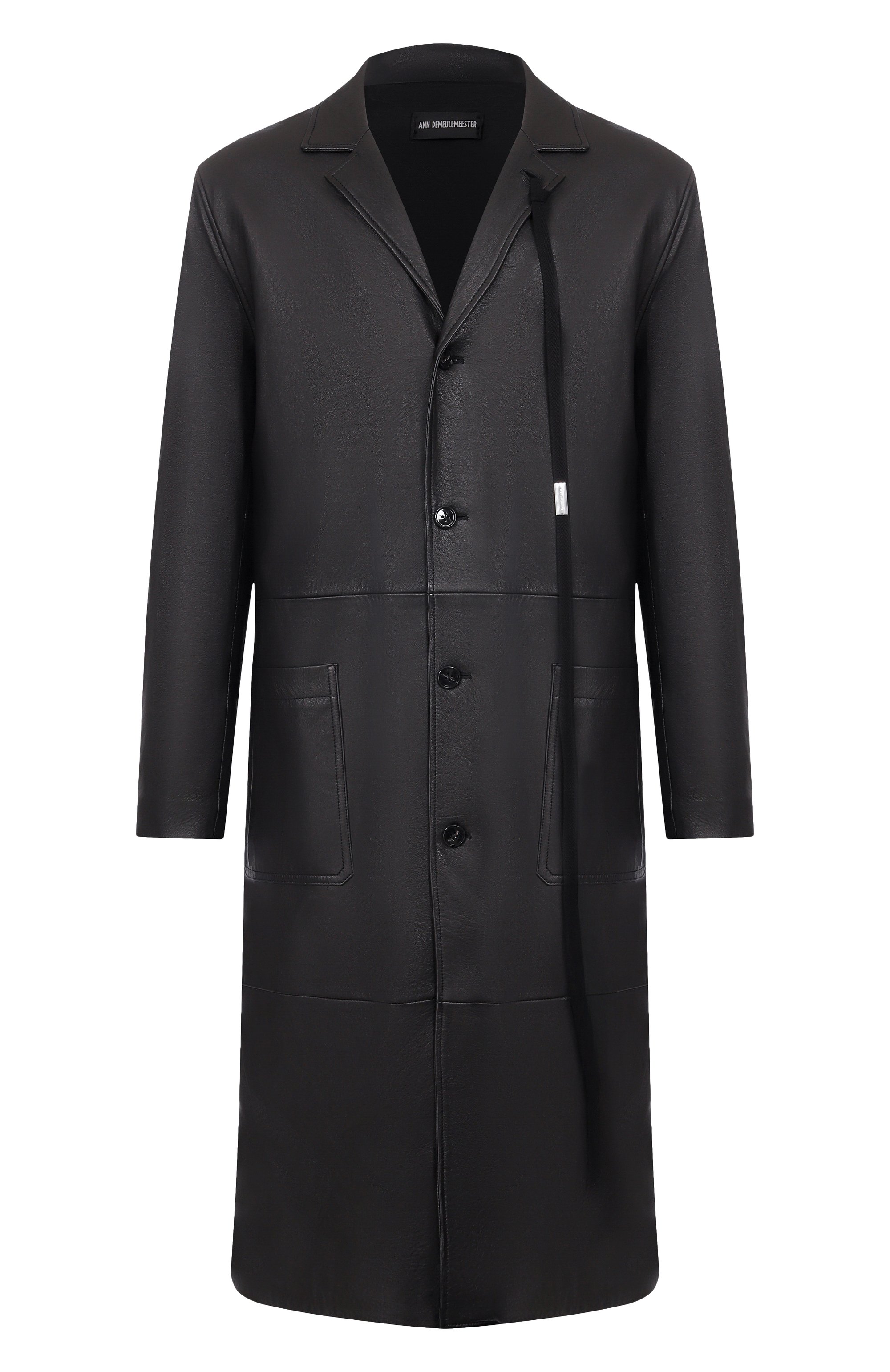 Кожаное пальто ANN DEMEULEMEESTER, арт. B0013107/LT038, фото 1