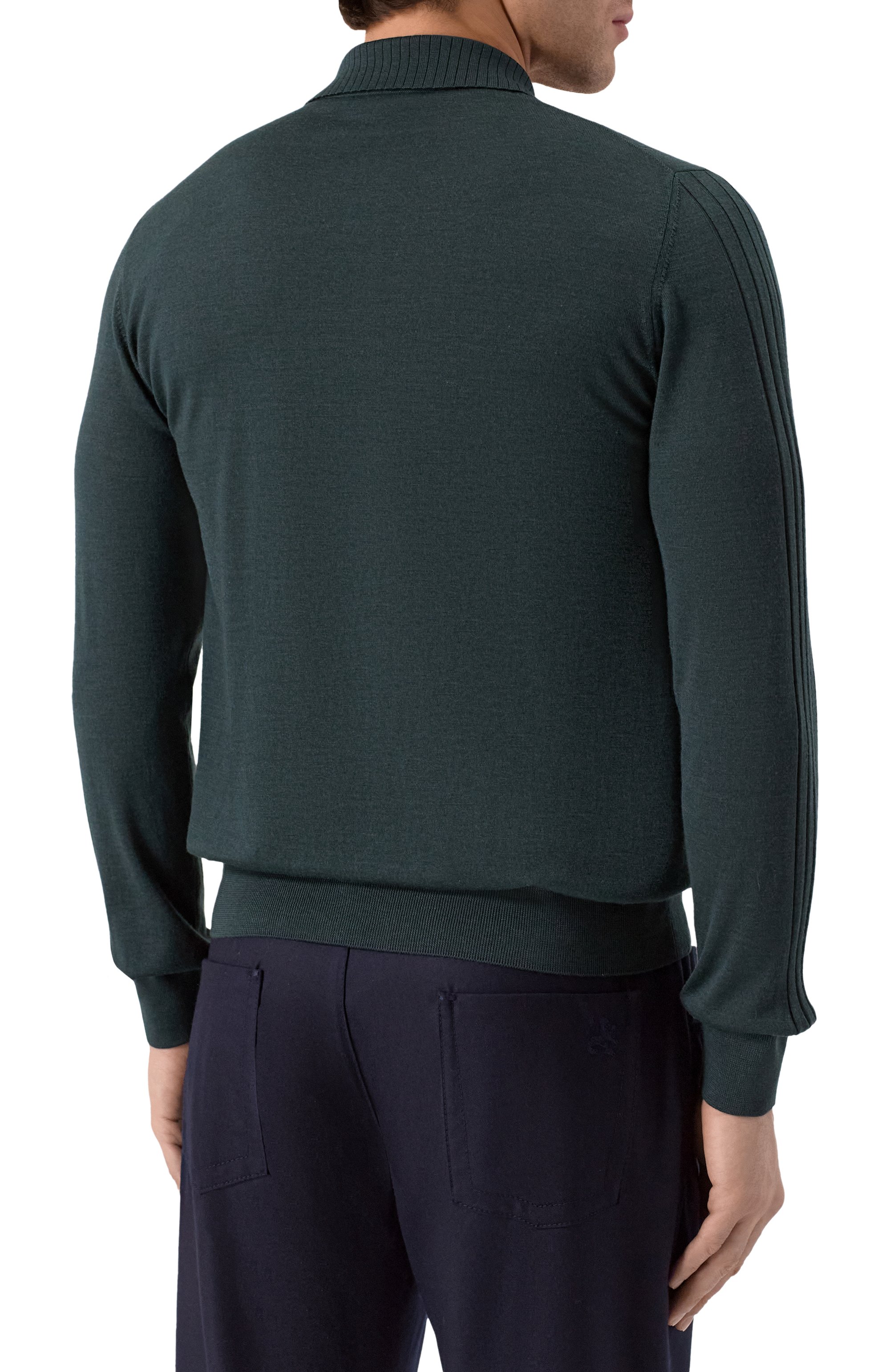 Поло из шерсти и шелка ZILLI, арт. KZP001M0230VZRD00, фото 4