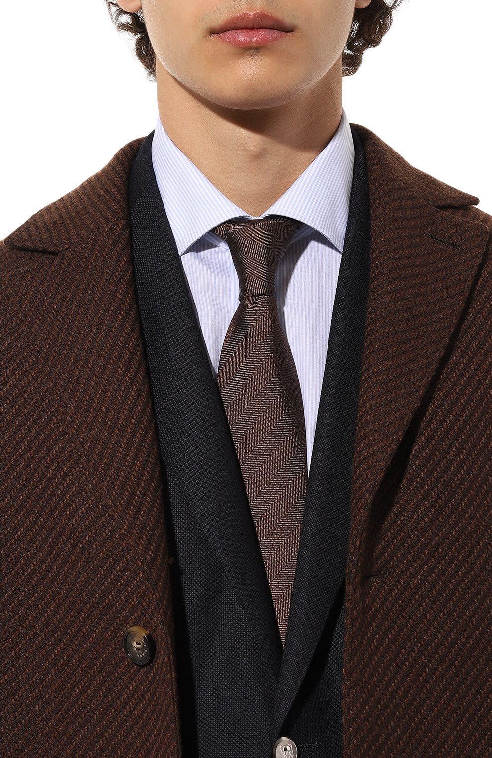 Шелковый галстук CORNELIANI, арт. 92U302-3820302, фото 2