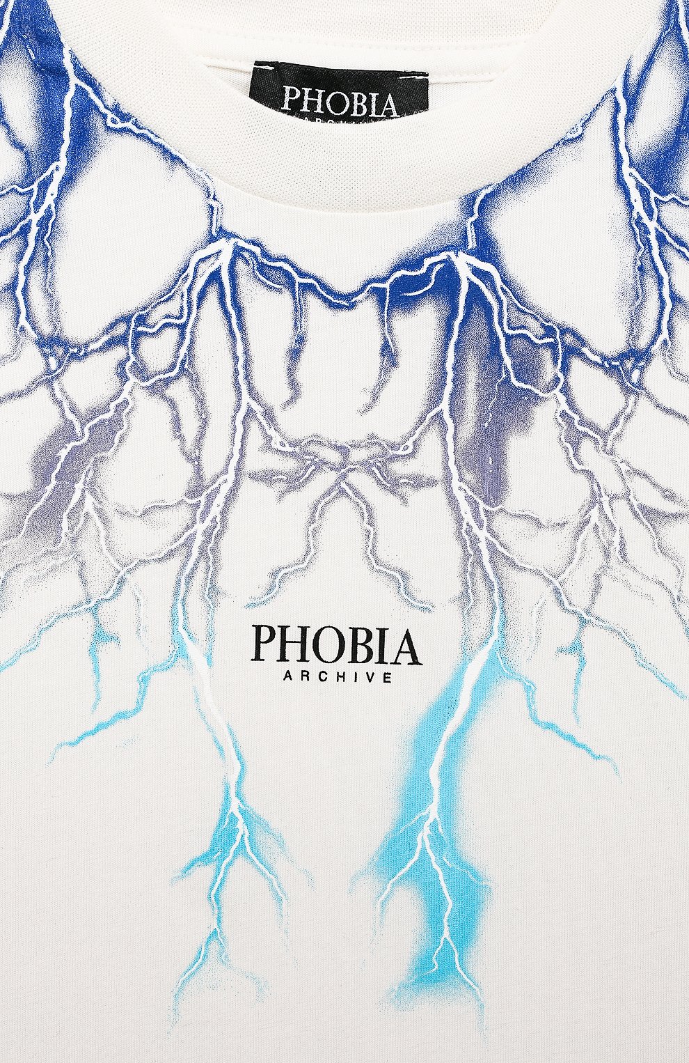 Хлопковая футболка PHOBIA ARCHIVE белого цвета по цене 6180 руб., арт. PHK00107BLGRLB, фото 3 Хлопковая футболка PHOBIA ARCHIVE, арт. PHK00107BLGRLB, фото 3