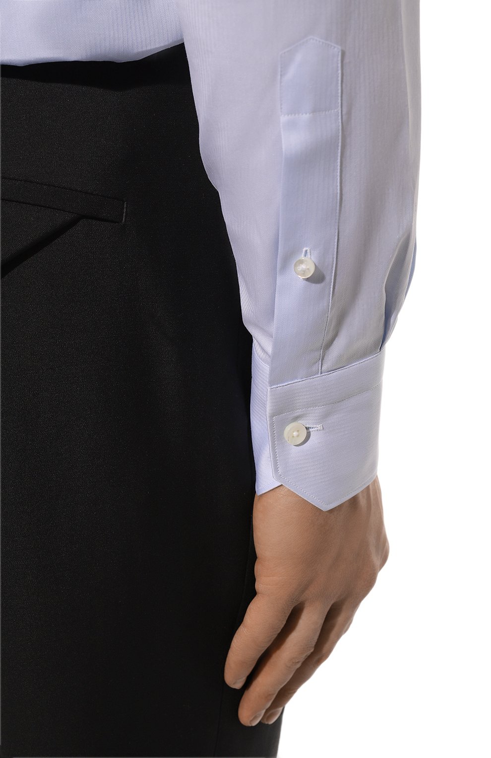 Хлопковая сорочка ZEGNA голубого цвета по цене 59950 руб., арт. 9MS0MT-CT1501, фото 6 Хлопковая сорочка ZEGNA, арт. 9MS0MT-CT1501, фото 6