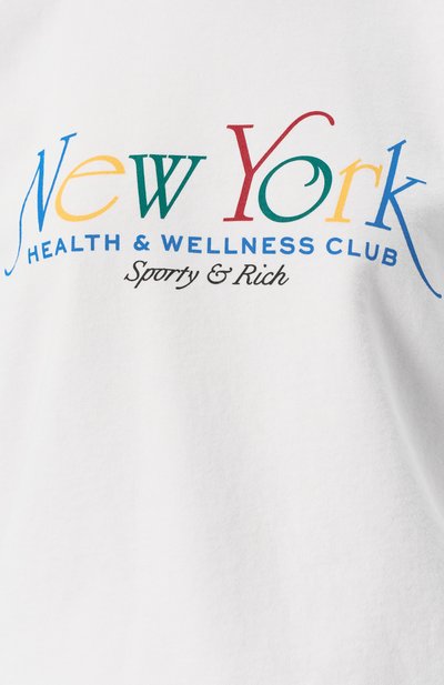 Хлопковый свитшот SPORTY AND RICH, арт. ST071622034WH57, фото 5