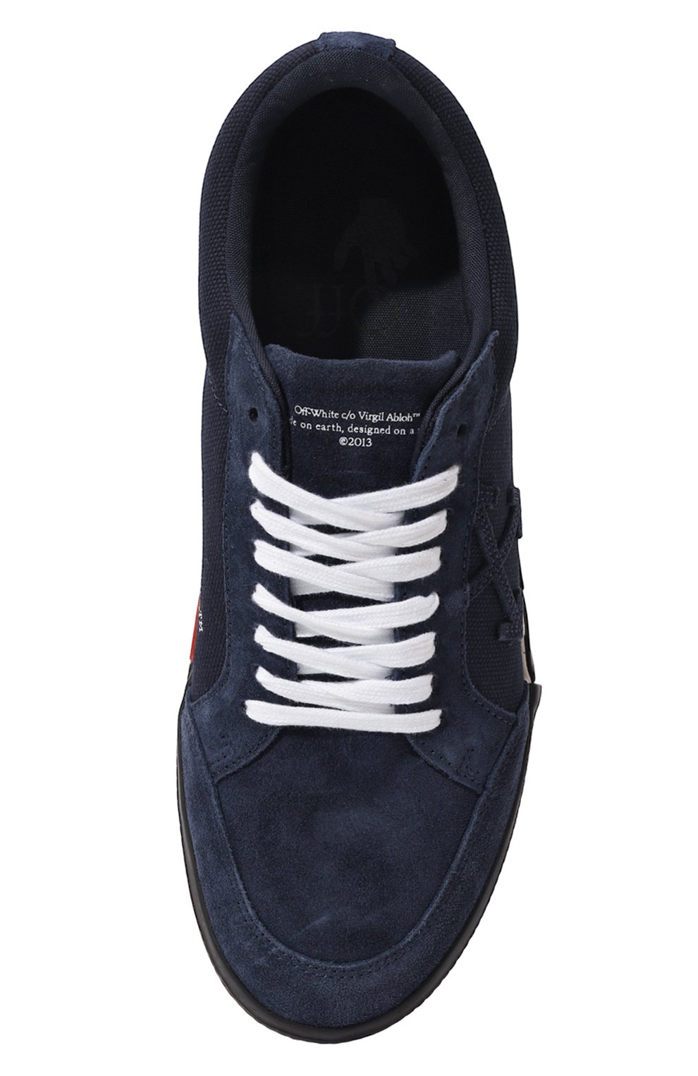 Замшевые кеды vulcanized OFF-WHITE, арт. OMIA085F22LEA0014242, фото 6