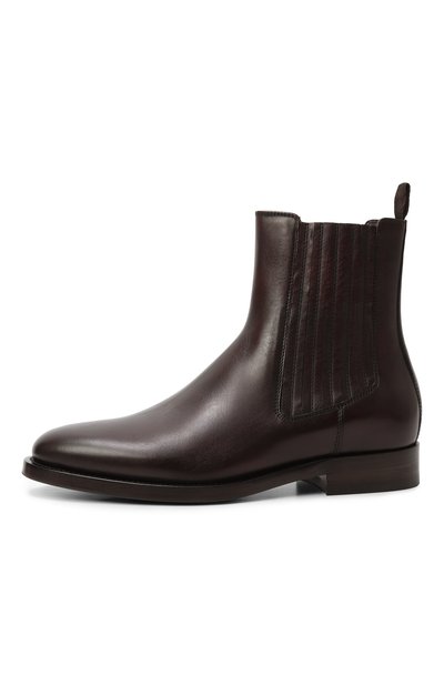 Кожаные челси BRUNELLO CUCINELLI темно-бордового цвета по цене 191500 руб., арт. MZU0DEV740, фото 4 Кожаные челси BRUNELLO CUCINELLI, арт. MZU0DEV740, фото 4