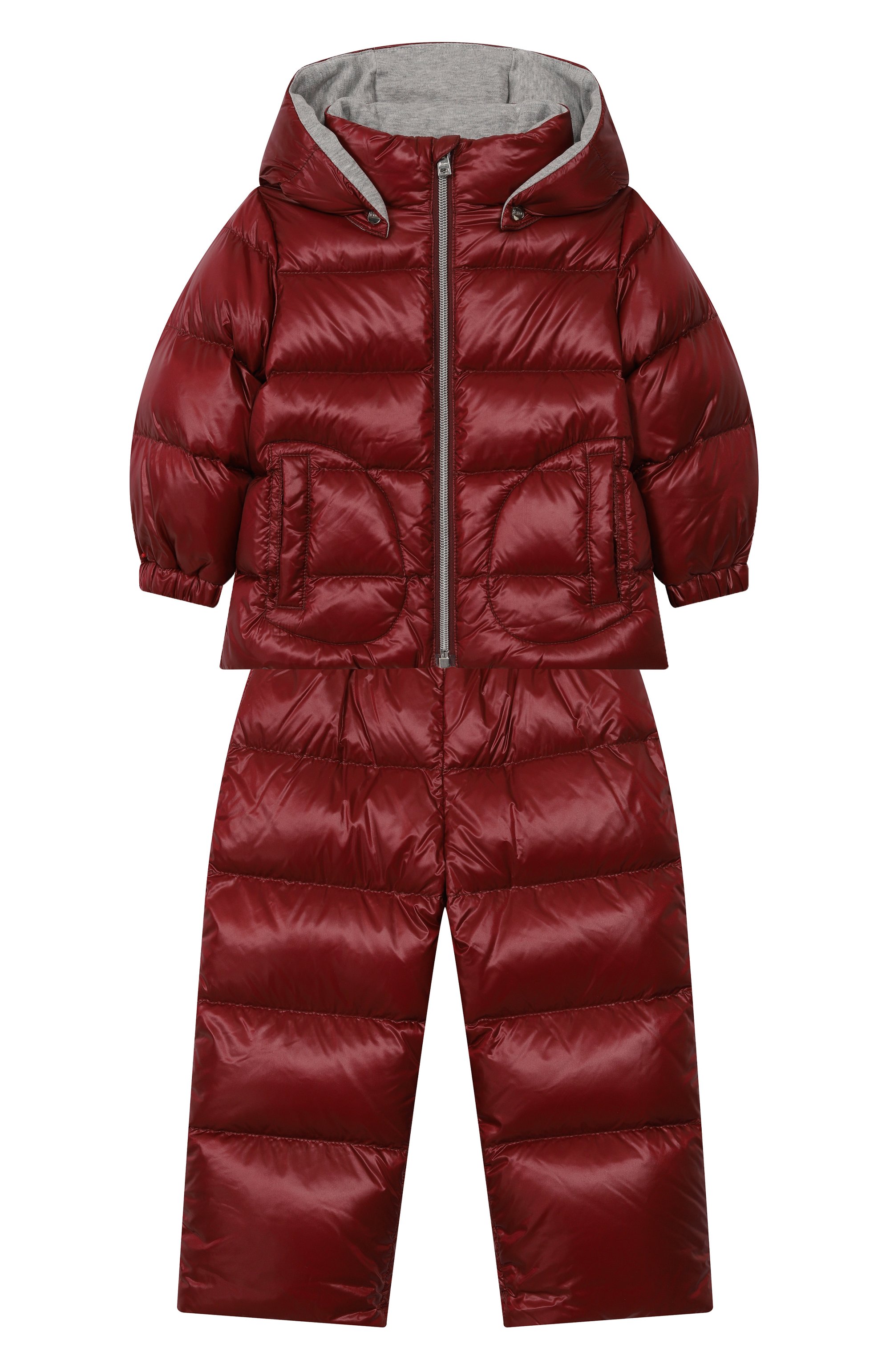 Пуховый комплект HERNO бордового цвета по цене 65950 руб., арт. PI000009K/12017Z/18M-24M, фото 1 Пуховый комплект HERNO, арт. PI000009K/12017Z/18M-24M, фото 1