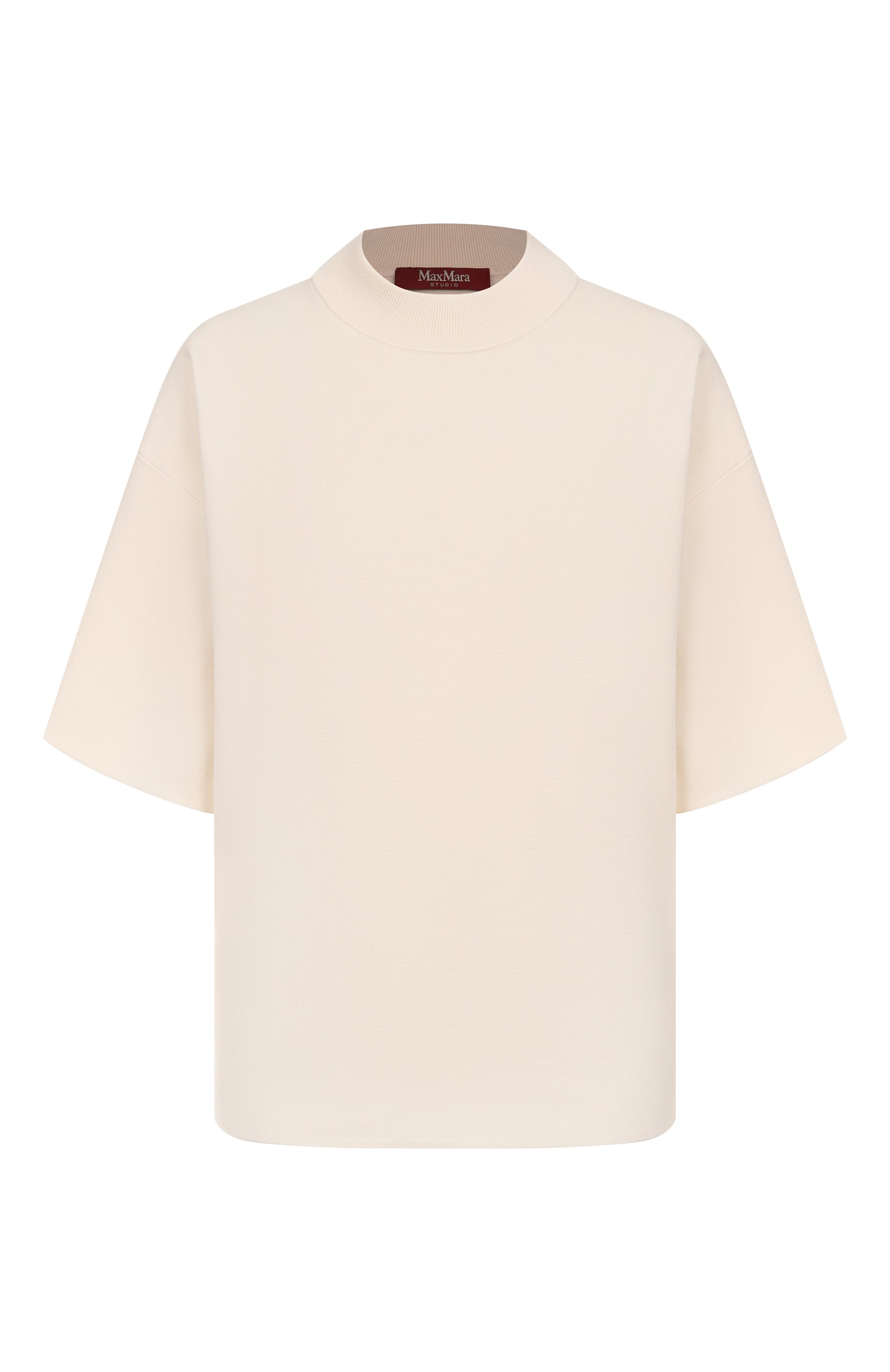 Пуловер из вискозы MAX MARA STUDIO кремового цвета по цене 41450 руб., арт. AMICI, фото 1 Пуловер из вискозы MAX MARA STUDIO, арт. AMICI, фото 1