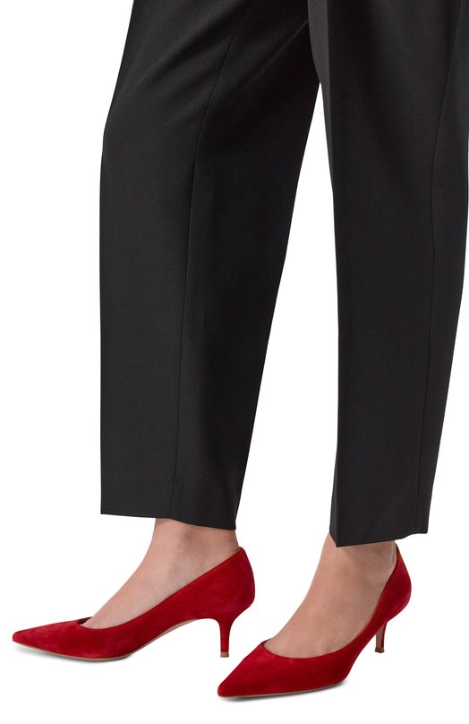 Замшевые туфли Gianvito 55 Gianvito Rossi G20336.55RIC.CAMR0UG Красный  G20336.55RIC.CAMR0UG Фото 2