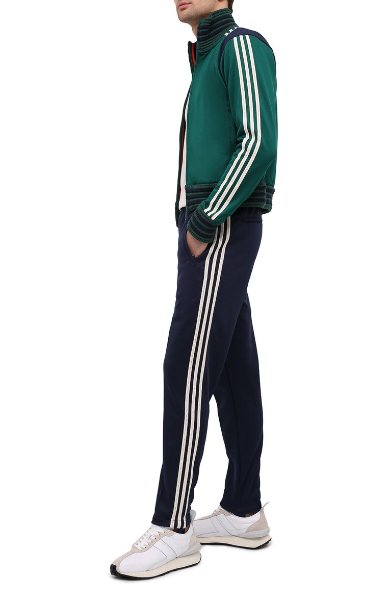 Мужские брюки adidas originals x wales bonner ADIDAS ORIGINALS синего цвета, арт. GL5188 | Фото 2 (Материал внешний: Синтетический материал; Длина (брюки, джинсы): Стандартные; Случай: Повседневный; Кросс-КТ: Спорт; Стили: Спорт-шик)
